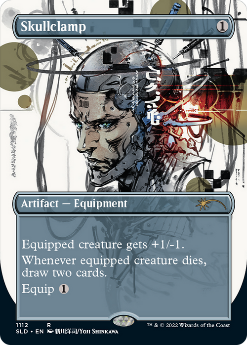 Skullclamp (1112) (SLD-1112) - Secret Lair Drop (Borderless) Foil