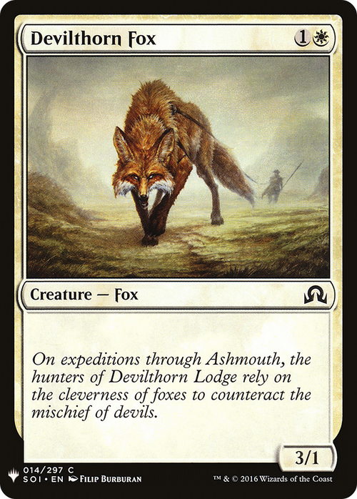 Devilthorn Fox (LIST-SOI-14) - The List
