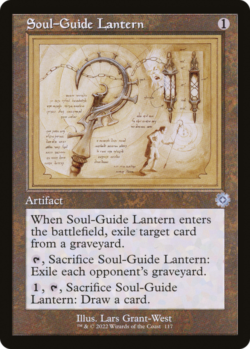 Soul-Guide Lantern (Schematic) (BRR-117) - The Brothers' War Retro Artifacts Foil