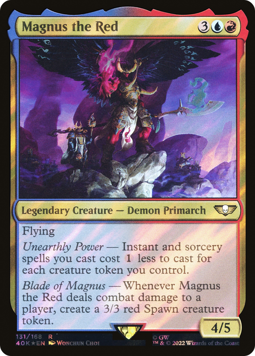 Magnus the Red (Surge Foil) (40K-131) - Warhammer 40,000 Commander Foil