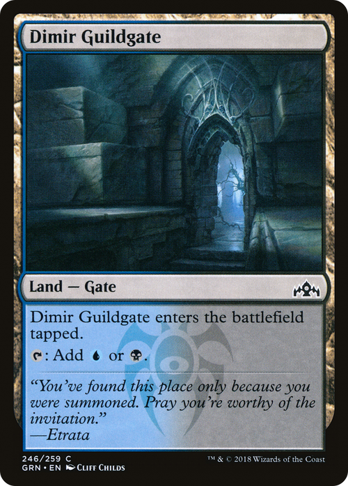 Dimir Guildgate (246) (GRN-246) - Guilds of Ravnica Foil