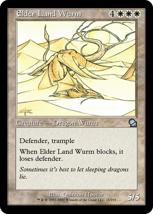 Elder Land Wurm (ME1-011) - Masters Edition Foil