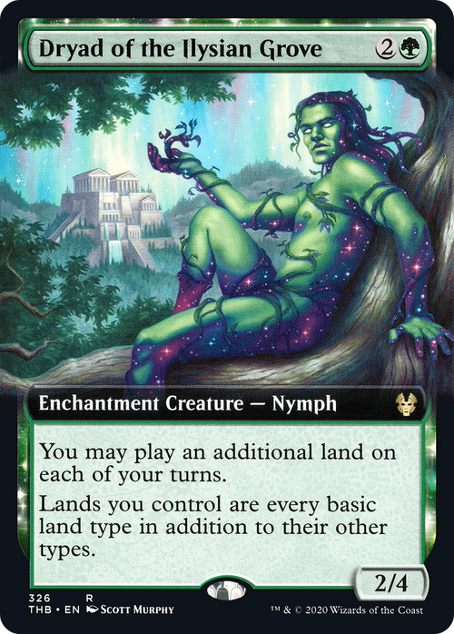 Dryad of the Ilysian Grove (Extended Art) (THB-326) - Theros Beyond Death: (Extended Art, enchantment)