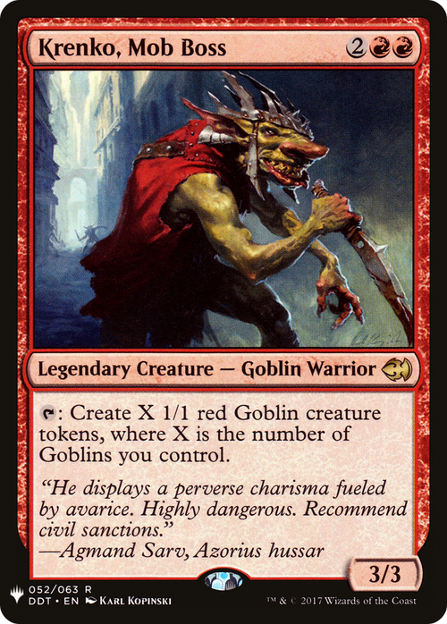 Krenko, Mob Boss (LIST-DDT-52) - The List