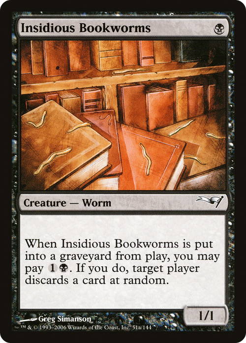 Insidious Bookworms (CTD-51A) - Coldsnap Theme Decks