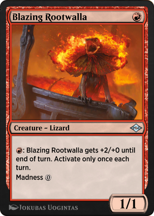 Blazing Rootwalla (J21-418) - Jumpstart: Historic Horizons