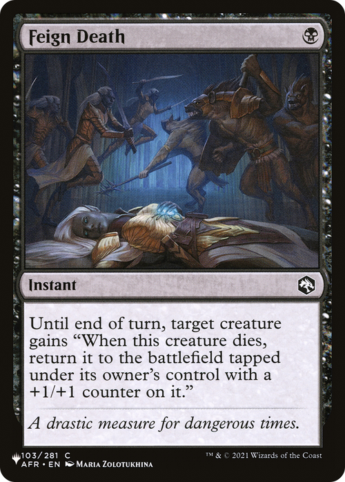 Feign Death (LIST-AFR-103) - The List