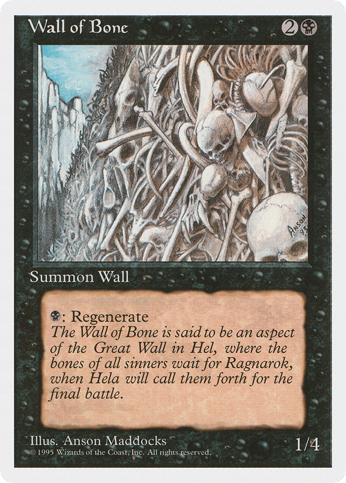 Wall of Bone (4ED-) - Fourth Edition