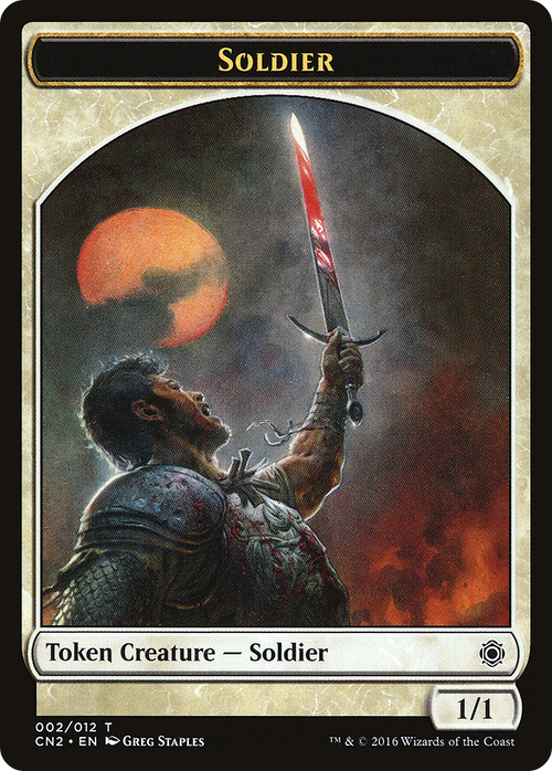 Soldier Token (002) (CN2-002) - Conspiracy: Take the Crown Tokens