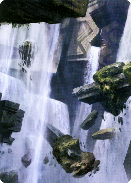 Island // Island (AZNR-010) - Zendikar Rising Art Series (Borderless)