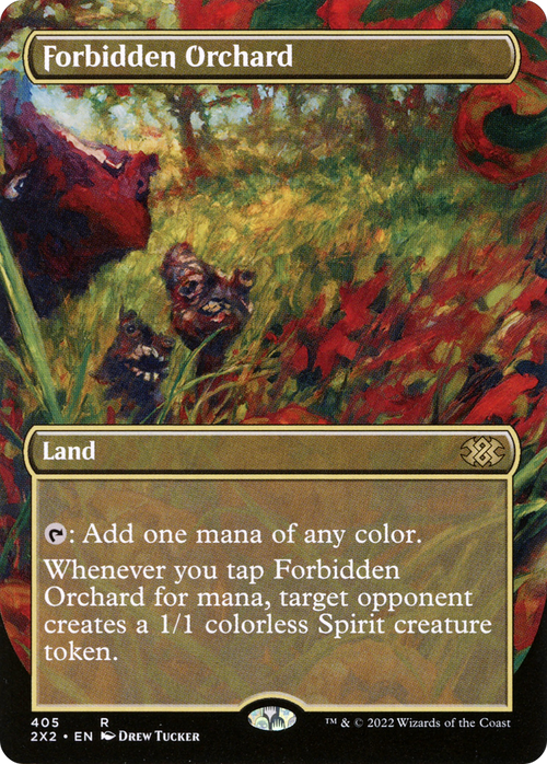 Forbidden Orchard (Borderless) (2X2-405) - Double Masters 2022 Foil