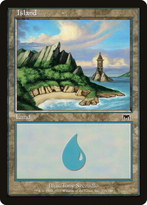 Island (335) (ONS-335) - Onslaught Foil