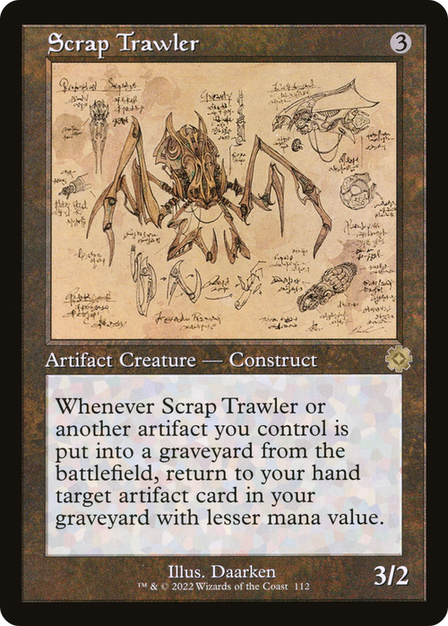 Scrap Trawler (Schematic) (BRR-112) - The Brothers' War Retro Artifacts