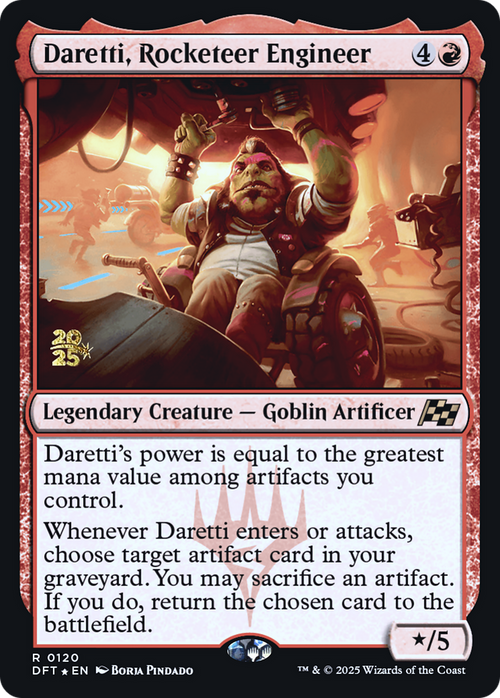 Daretti, Rocketeer Engineer (PRE-120S) - Prerelease Cards Foil