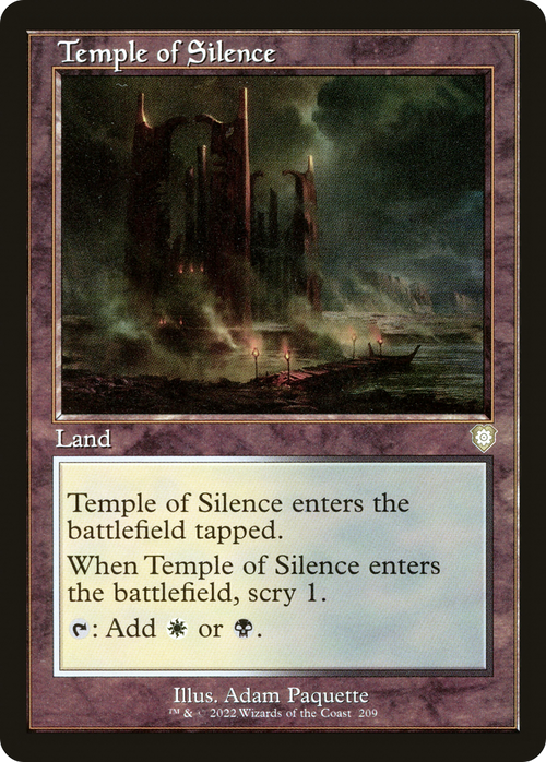 Temple of Silence (Retro Frame) (BRC-209) - The Brothers' War Commander