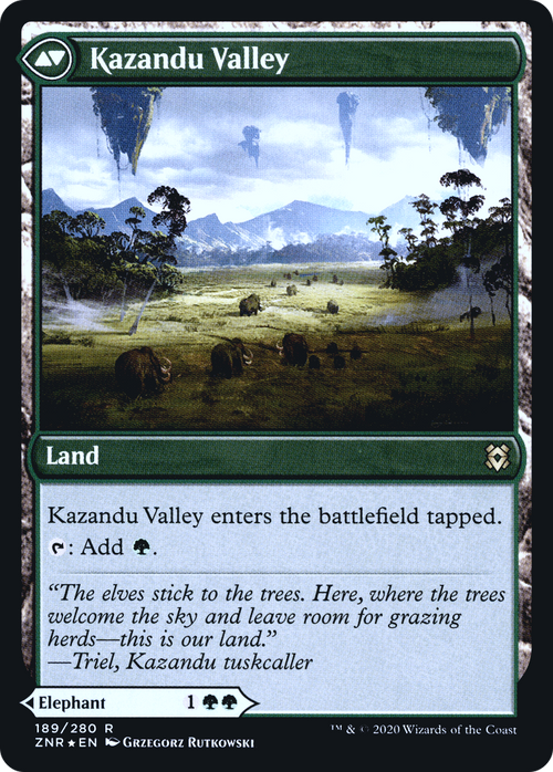 Kazandu Mammoth (PRE-189S) - Zendikar Rising Promos Foil