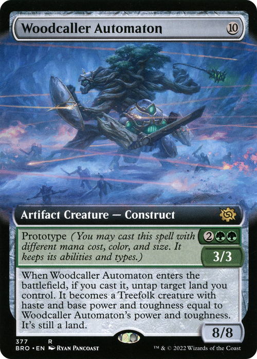 Woodcaller Automaton (Extended Art) (BRO-377) - The Brothers' War: (Extended Art)