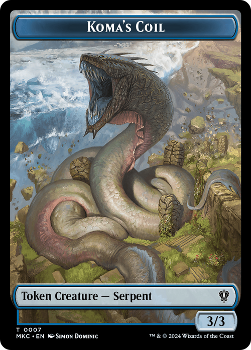 Koma's Coil (TMKC-007) - Murders at Karlov Manor Commander Tokens