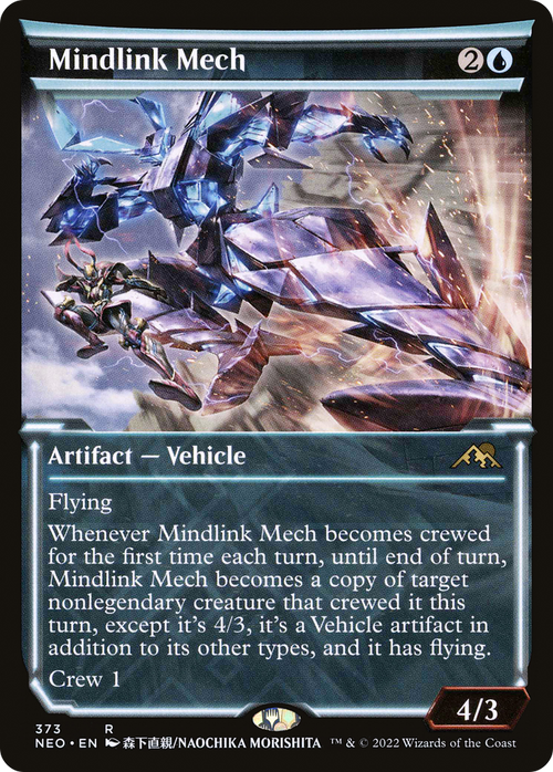 Mindlink Mech (Showcase) (NEO-373) - Kamigawa: Neon Dynasty: (Showcase) Foil