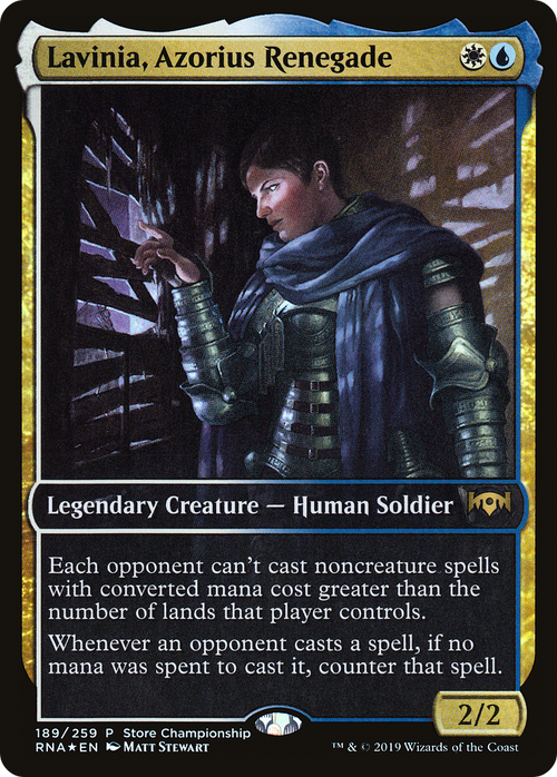 Lavinia, Azorius Renegade (GAME-189) - Ravnica Allegiance Promos Foil
