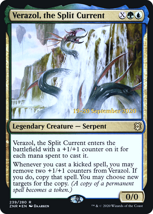Verazol, the Split Current (PRE-239S) - Zendikar Rising Promos Foil
