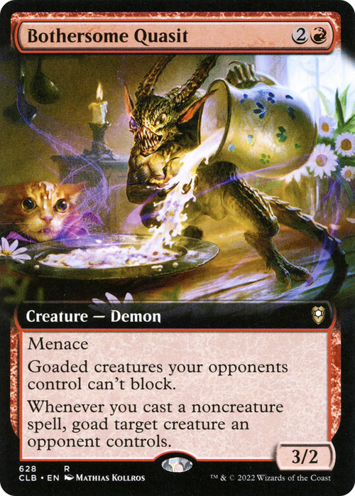 Bothersome Quasit (Extended Art) (CLB-628) - Commander Legends: Battle for Baldur's Gate: (Extended Art)