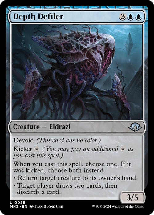 Depth Defiler (MH3-058) - Modern Horizons 3: (devoid) Foil