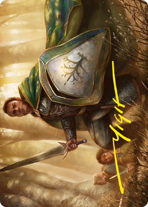 Boromir, Warden of the Tower // Boromir, Warden of the Tower (ALTR-001) - Tales of Middle-earth Art Series (Borderless) Foil