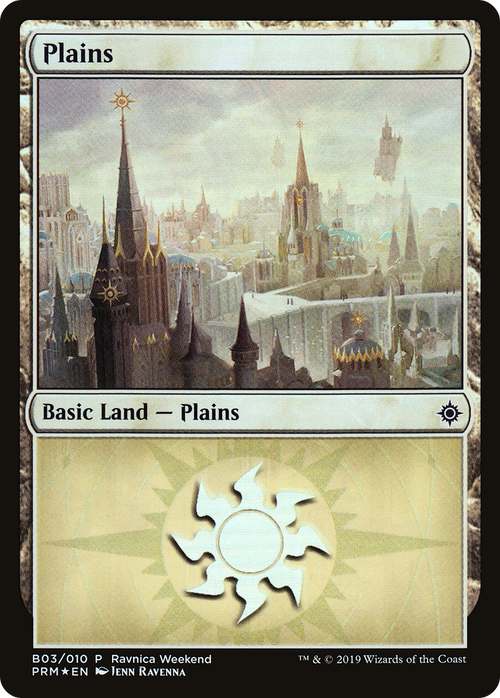 Plains - Orzhov (B03) (LARP-B03) - RNA Ravnica Weekend Foil