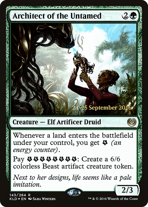 Architect of the Untamed (PRE-143S) - Kaladesh Promos Foil