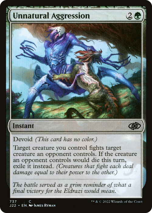 Unnatural Aggression (J22-737) - Jumpstart 2022: (devoid)
