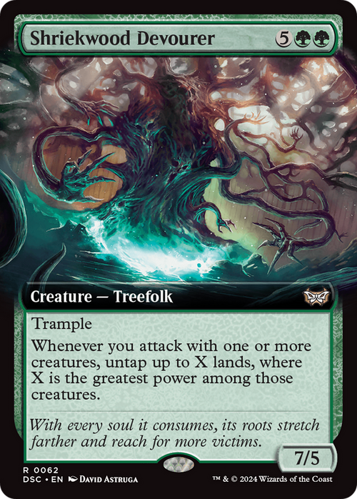 Shriekwood Devourer (Extended Art) (DSC-062) - Duskmourn: House of Horror Commander: (Extended Art)