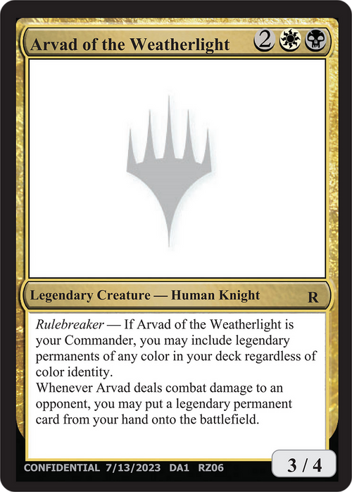 Arvad of the Weatherlight (UNK-) - Unknown Event