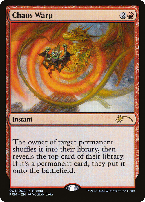 Chaos Warp (WPN-001) - Wizards Play Network 2024 Foil