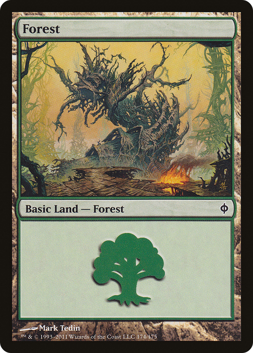 Forest (174) (NPH-174) - New Phyrexia Foil