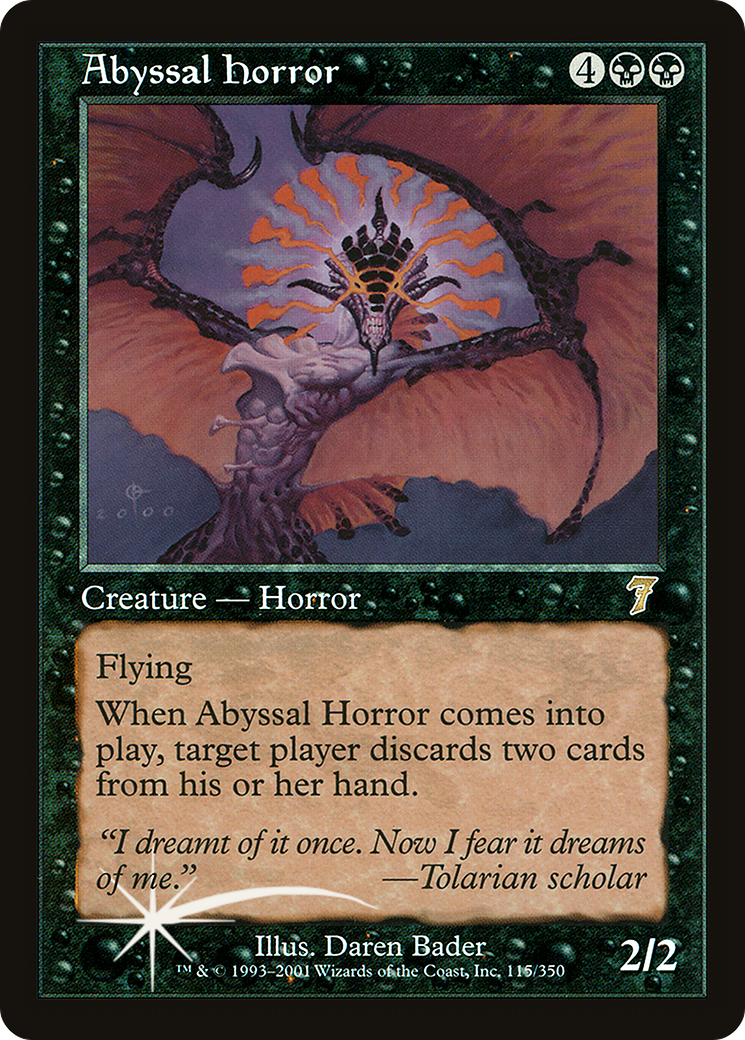 Abyssal Horror (7ED-115) - 7th Edition