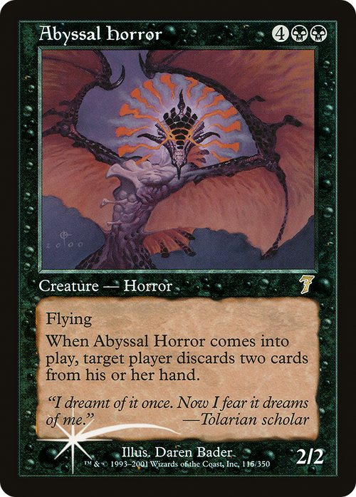 Abyssal Horror (7ED-115) - 7th Edition