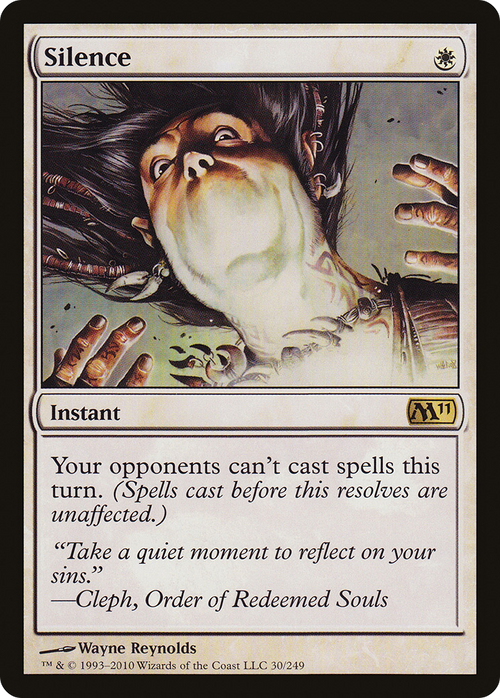Silence (M11-030) - Magic 2011 Foil