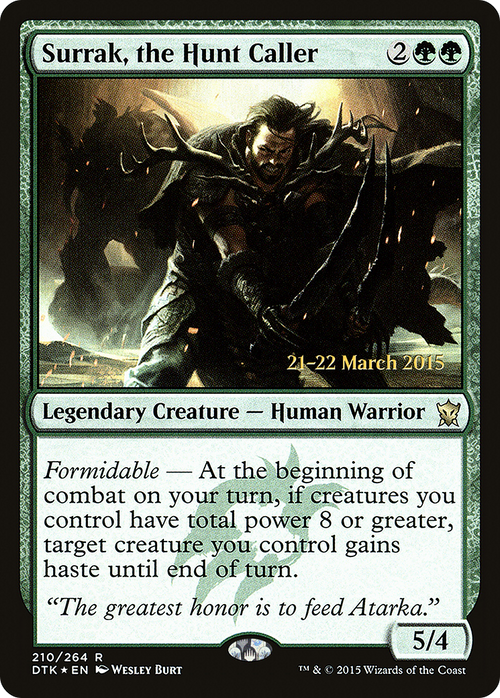Surrak, the Hunt Caller (PRE-210S) - Dragons of Tarkir Promos Foil