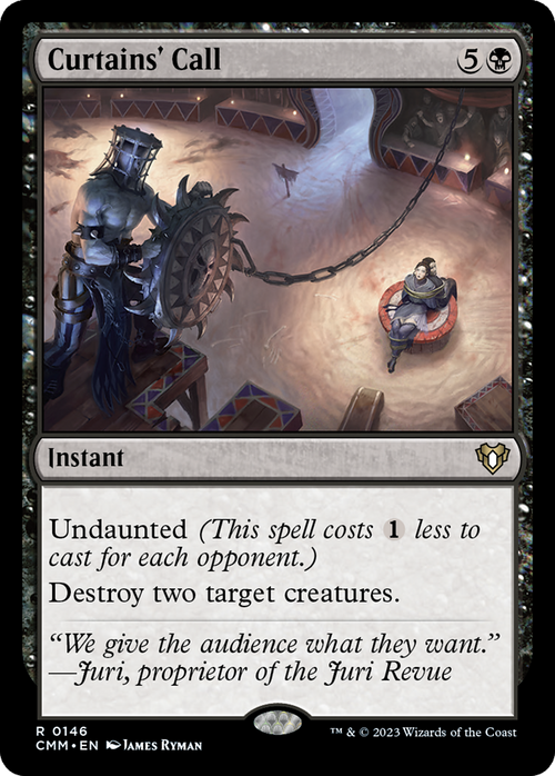 Curtains' Call (CMM-146) - Commander Masters