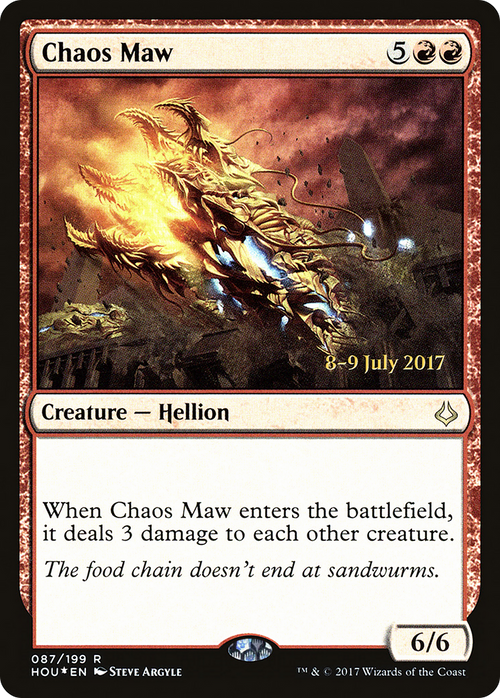 Chaos Maw (PRE-87S) - Hour of Devastation Promos Foil
