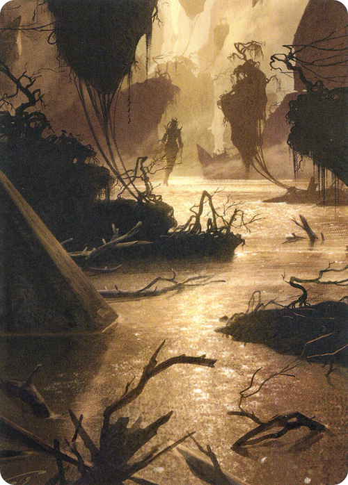 Murkwater Pathway // Murkwater Pathway (AZNR-026) - Zendikar Rising Art Series (Borderless)