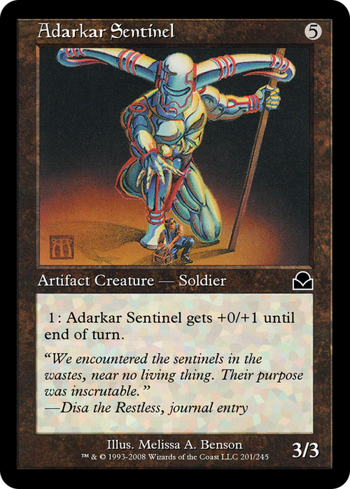 Adarkar Sentinel (ME2-201) - Masters Edition II Foil