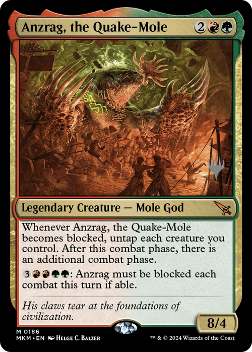 Anzrag, the Quake-Mole (PPMKM-186) - Murders at Karlov Manor Promos Foil