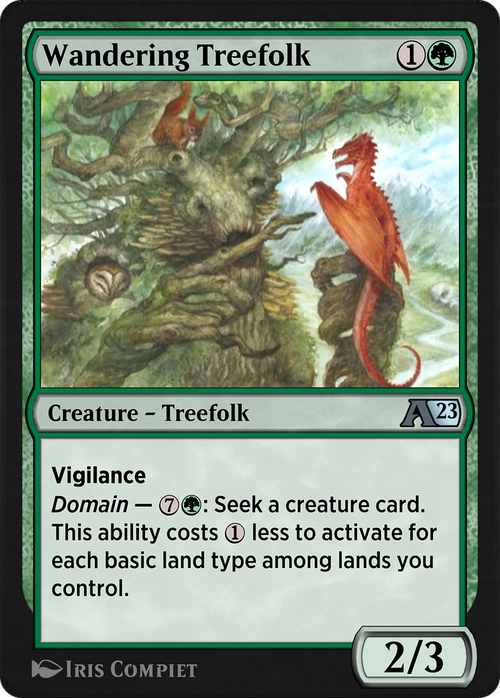 Wandering Treefolk (YDMU-019) - Alchemy: Dominaria