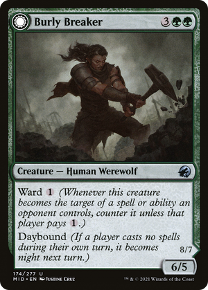 Burly Breaker (MID-174) - Innistrad: Midnight Hunt: (Double Faced Transform) Foil