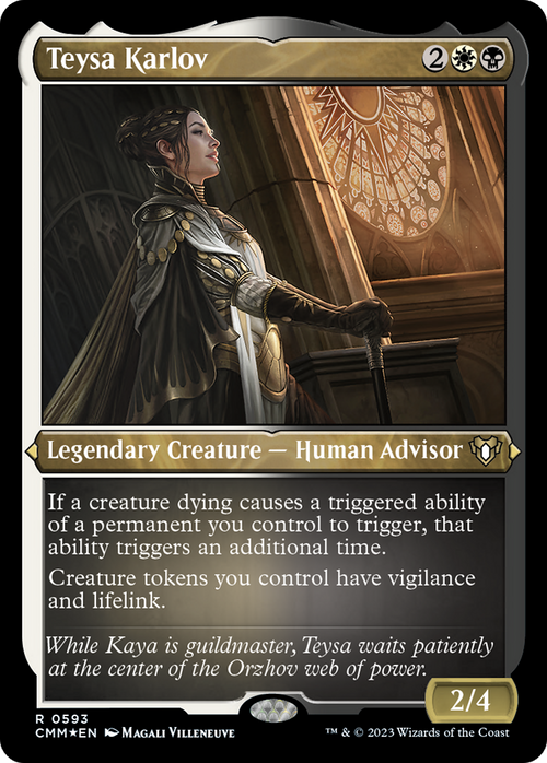 Teysa Karlov (Foil Etched) (CMM-593) - Commander Masters Foil