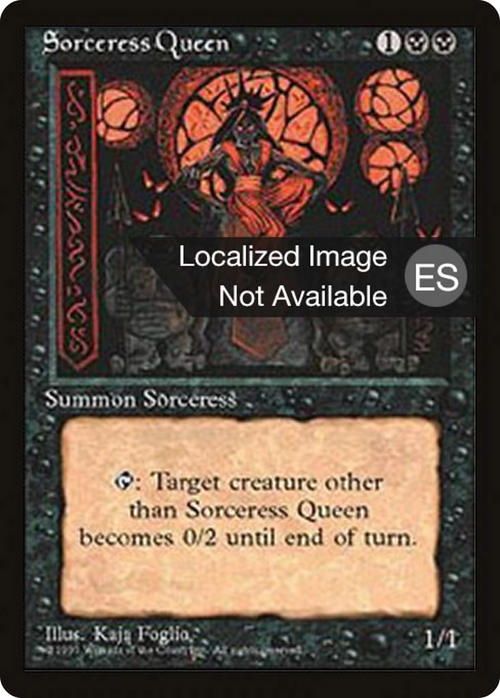 Sorceress Queen (4BB-) - Fourth Edition Foreign Black Border
