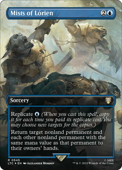 Mists of Lorien (Borderless) (Surge Foil) (LTC-545) - Tales of Middle-earth Commander Foil