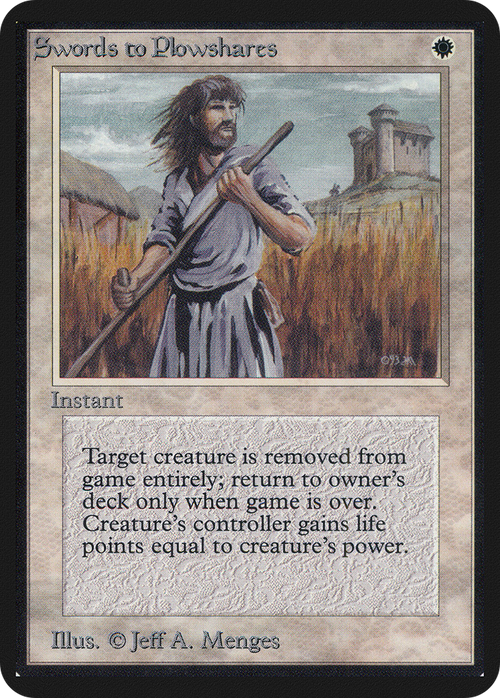 Swords to Plowshares (LEA-) - Limited Edition Alpha
